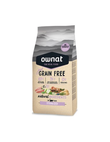 Pienso para gatos OWNAT just Grain Free esterilizados