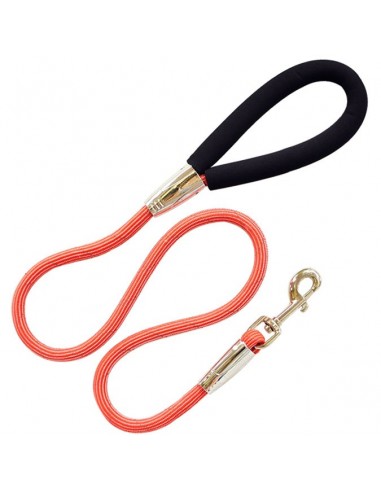 Correa para perro cuerda con empuñadura acolchada colores