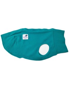 Forro polar para galgo color esmeralda