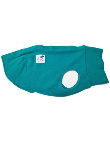 Forro polar para galgo color esmeralda