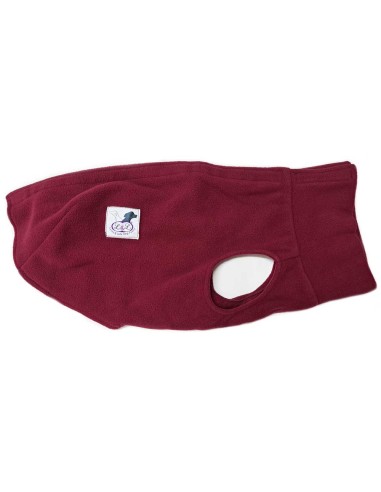 Forro polar para galgo color  granate