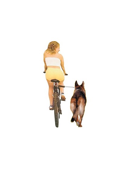 Barra separadora para pasear en bici con su perro