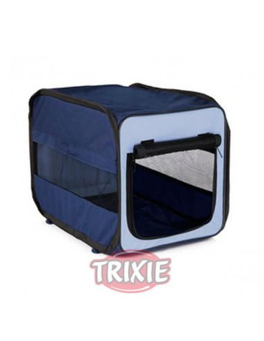 Caseta para perro desmontable en nylon, color azul