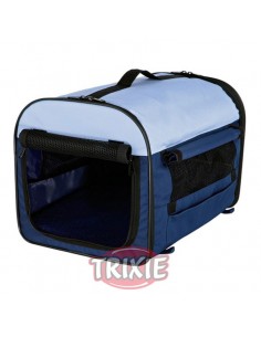 Caseta para perro desmontable en nylon, color azul beige