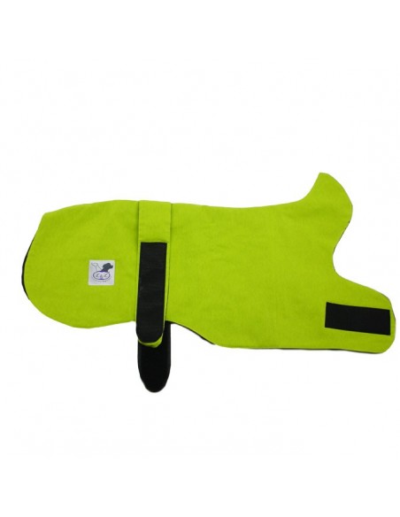 Abrigo para galgo reversible verde