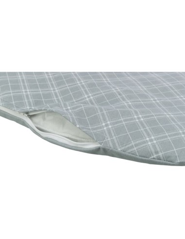 Cama económica para perro en color gris