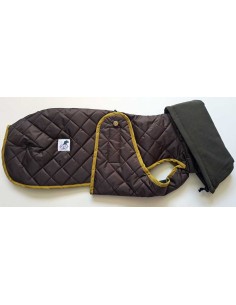Abrigo-impermeable-acolchado-galgo-marron-forro-polar-tecnico