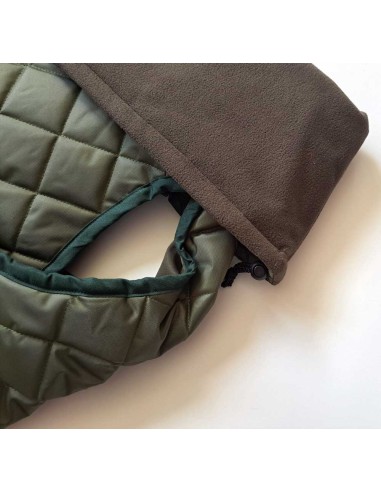 Abrigo-impermeable-acolchado-galgo-verde-forro-polar-tecnico