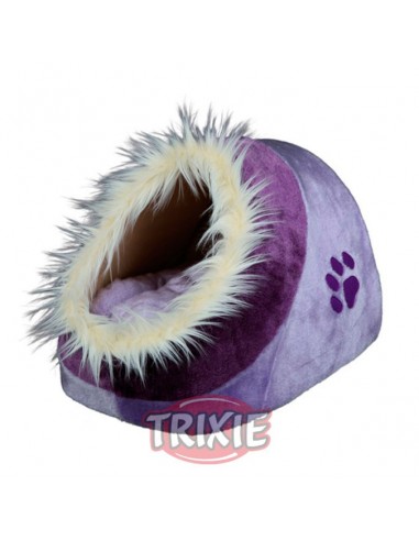 Cuna para gato con funda de peluche y cojín reversible modelo Minou