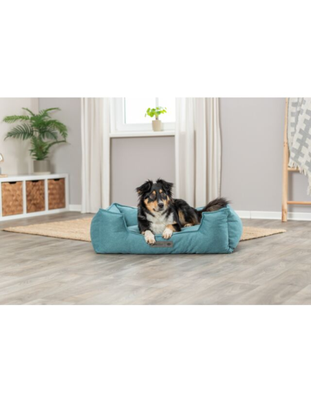 cama-perro-tela-azul