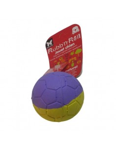 Juguetes para perros pelota maciza futbol caucho natural negra
