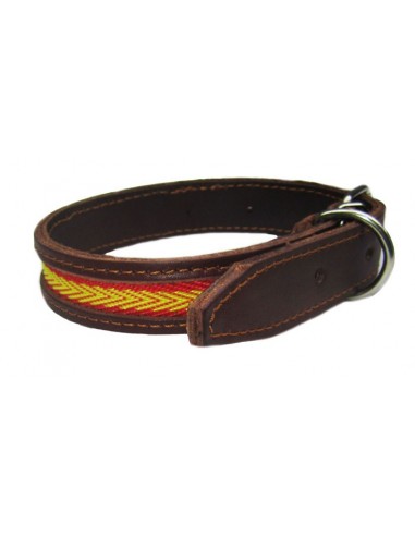 Collares para perros Piel Flor, bandera de España