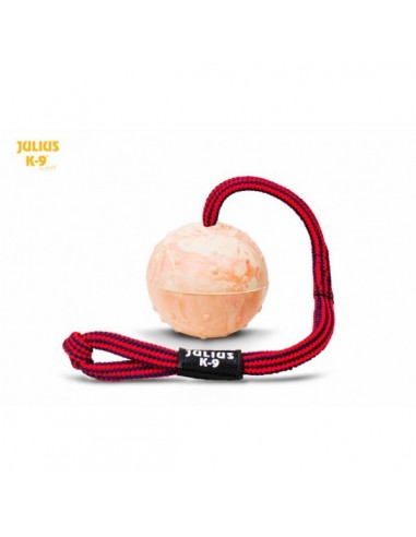 Juguetes para perros pelota maciza de caucho natural con cuerda