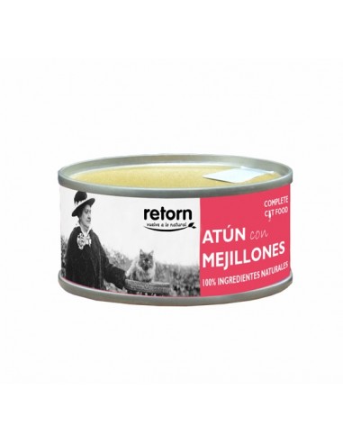 Lata para gato, atún con mejillones porcentaje mínimo de atún 40 por ciento