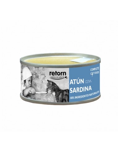 Lata para gato atún con sardinas porcentaje mínimo de atún 35 por ciento  y sardina 17 por ciento