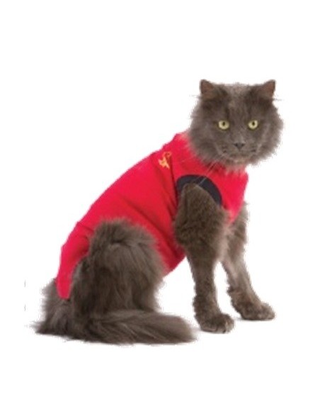 Camiseta protectora para gatos, pijama quirúrgico