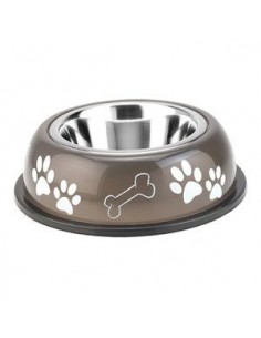 Plato especial para gato en acero inoxidable y pasta