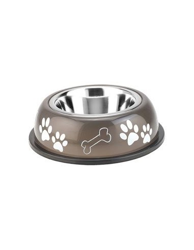 Plato especial para gato en acero inoxidable y pasta