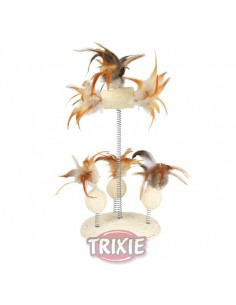 Juguete para gatos muelles con plumas