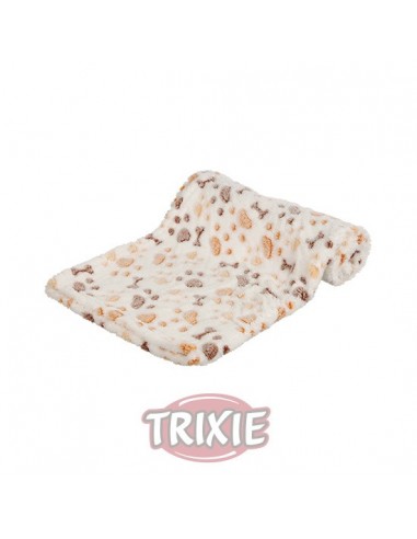 Manta de felpa para perro beige claro