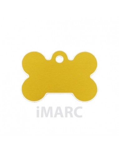 Placa identificativa para perro, hueso grande en colores