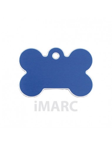 Placa identificativa para perro, hueso grande en colores