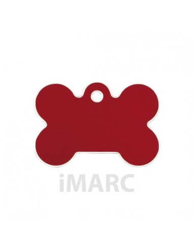 Placa identificativa para perro, hueso grande en colores