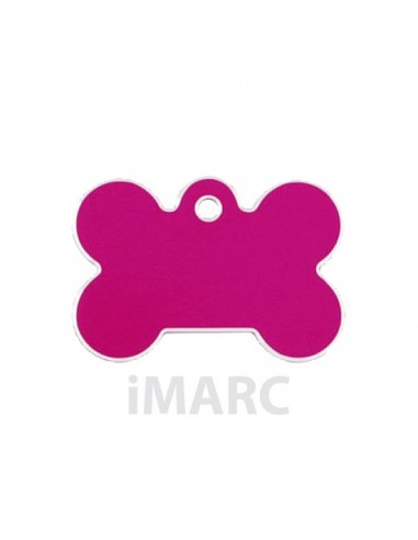 Placa identificativa para perro, hueso grande en colores