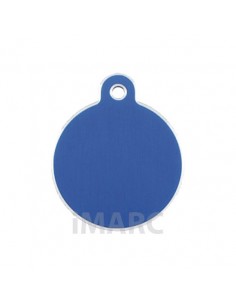 Placa identificativa para perro, redonda grande en colores