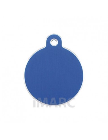 Placa identificativa para perro, redonda grande en colores