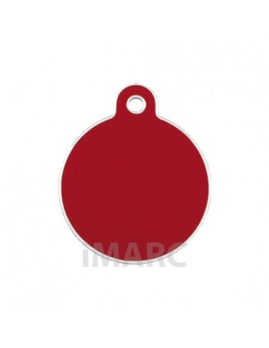 Placa identificativa para perro, redonda pequeña en colores