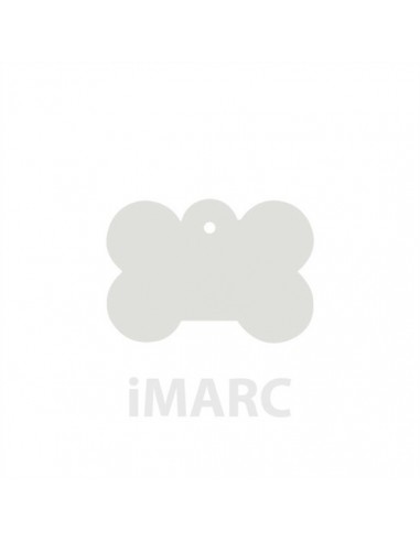 Placa identificativa para perro, hueso grande en colores