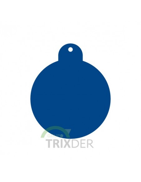 Placa identificativa para perro, redonda grande en colores