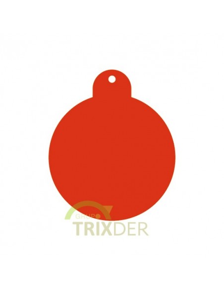 Placa identificativa para perro, redonda grande en colores