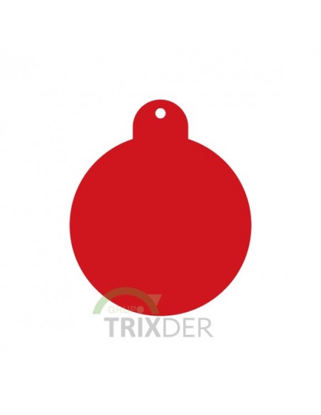 Placa identificativa para perro, redonda grande en colores