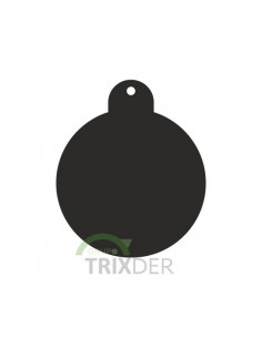 Placa identificativa para perro, redonda grande en colores