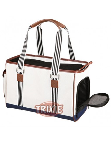 Bolso para perros en loneta blanca modelo Elisa