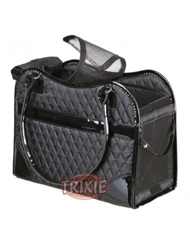 Bolso para perros en nylon acolchado negro