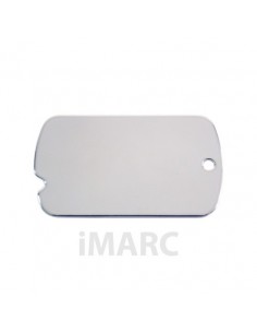 Placa identificativa para perro o maletas, bañada en plata