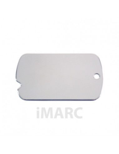 Placa identificativa para perro o maletas, bañada en plata