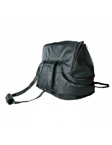 Bolso para transporte de perros en nylon negro modelo Riva