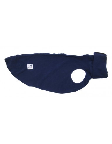 Ropa para perro forro polar para whippet color azul