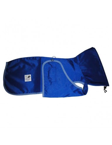 Impermeable para whippet color azul eléctrico