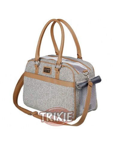 Bolso para transprte de perros en color gris modelo Helen