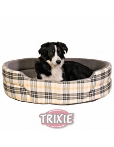 Cuna para perro de algodón y felpa