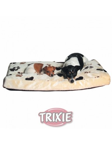 Cama para perro funda peluche color beige