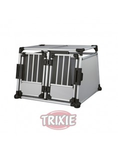 Jaula doble para transporte de perro en coche