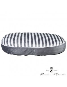 Cama para perro ovalada My Prince color gris