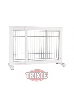 Barrera extensible blanca para puertas y escaleras