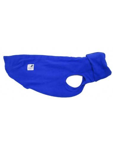 Ropa para perro forro polar para whippet color azul claro